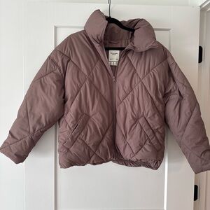 Abercrombie & Fitch Puffer Jacket - Dusty Rose